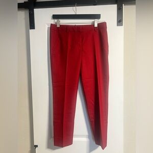 J. Crew Women's Red Capris